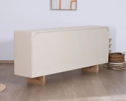 Outlet Grand buffet bas 4 portes style organique et contemporain
