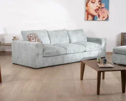 Discount Grand canapé moelleux avec pouf modulaire