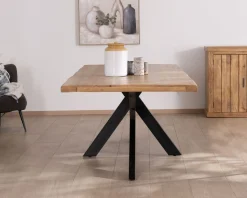 Best Grande table de repas 240 cm plateau en manguier bords naturels 
