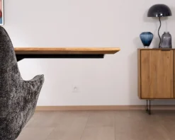 Clearance Grande table de repas en teck recyclé et pieds mikado 