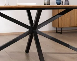Clearance Grande table de repas en teck recyclé et pieds mikado 