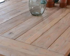 Clearance Grande table de repas en teck recyclé 8/10 personnes 