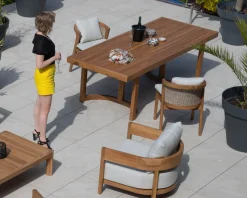 Online Grande table de repas extérieure 240 cm en teck 