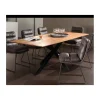 Clearance Grande table de salle à manger en bois recyclé et métal 220cm "Copley" Table À Manger Rectangulaire