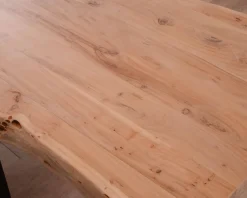 Sale Grande table à manger plateau 280 cm acacia massif et pieds métal