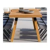 Sale Grande table outdoor en teck massif 240 cm "Lombok" Table À Manger Rectangulaire