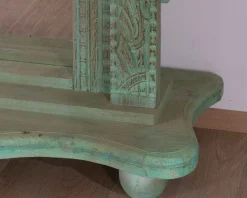 Grand miroir avec cadre indien en bois "Vieille Porte" pièce unique Miroir Et Psyché|Décoration