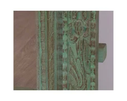 Grand miroir avec cadre indien en bois