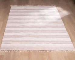 Online Grand tapis avec franges rayé coloris clairs "Kavon" format 300x200cm Décoration