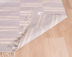 New Grand tapis bicolore frangé 200 x 300 cm "Ethnic" Décoration
