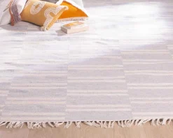 New Grand tapis bicolore frangé 200 x 300 cm 