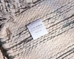 Grand tapis tissé main coton et jute "Solira" format 300x200cm Décoration
