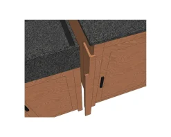 Outlet Lot de 2 baguettes pour meuble évier 79 cm "Grand Chef" Eléments De Cuisine