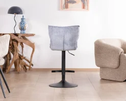 Discount Lot de 2 chaises de bar matelassées réglables en hauteur 