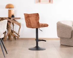 Hot Lot de 2 chaises de bar matelassées réglables en hauteur 