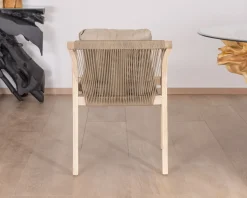 Clearance Lot de 2 chaises de repas confort et design en teck recyclé 