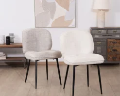 Online Lot de 2 chaises de repas confort style scandinave