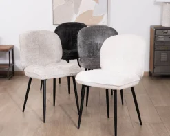 Online Lot de 2 chaises de repas confort style scandinave