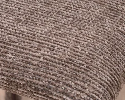 Online Lot de 4 chaises de repas contemporaines en tissu cacao tramé “Otto” revêtement intégral et lignes épurées Chaise