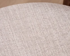 Hot Lot de 2 chaises de repas empilables esprit rétro en tissu tramé blanc