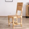 Outlet Lot de 2 chaises de repas en manguier brut "Manoha" Chaise