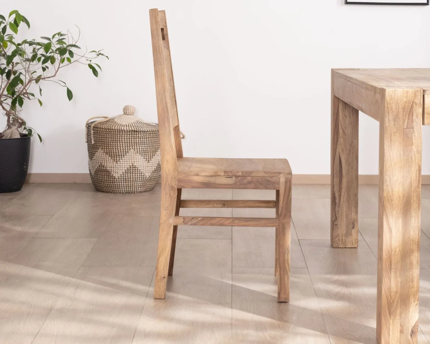 Hot Lot de 2 chaises de repas en palissandre "Kalanohé" Chaise