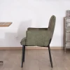 Sale Lot de 2 chaises de repas look rétro "Lokka" bi-matière vert Chaise
