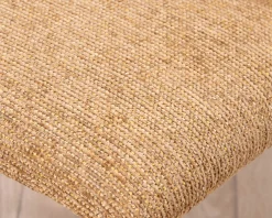 Discount Lot de 4 chaises de repas revêtement intégral en tissu jaune doré “Otto” esprit design Chaise