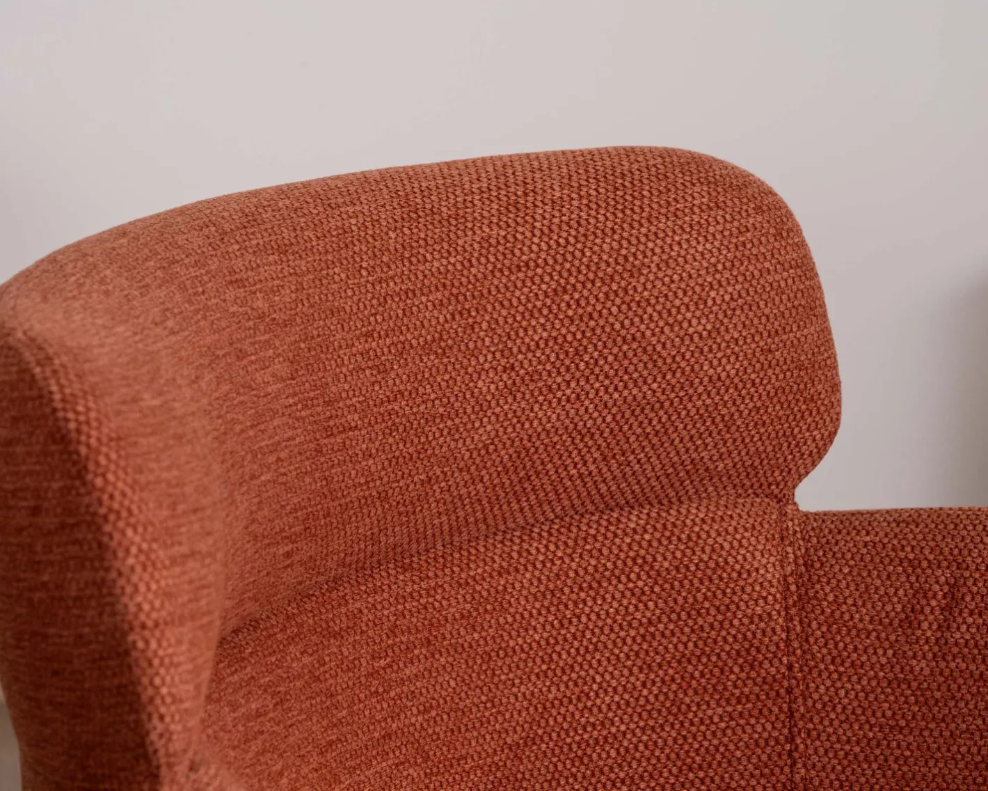 Clearance Lot de 2 chaises de repas terracotta et pieds métal style vintage "Riméno" Chaise