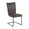 Lot de 2 chaises de salle à manger vintages grises et noires Casita Chaise
