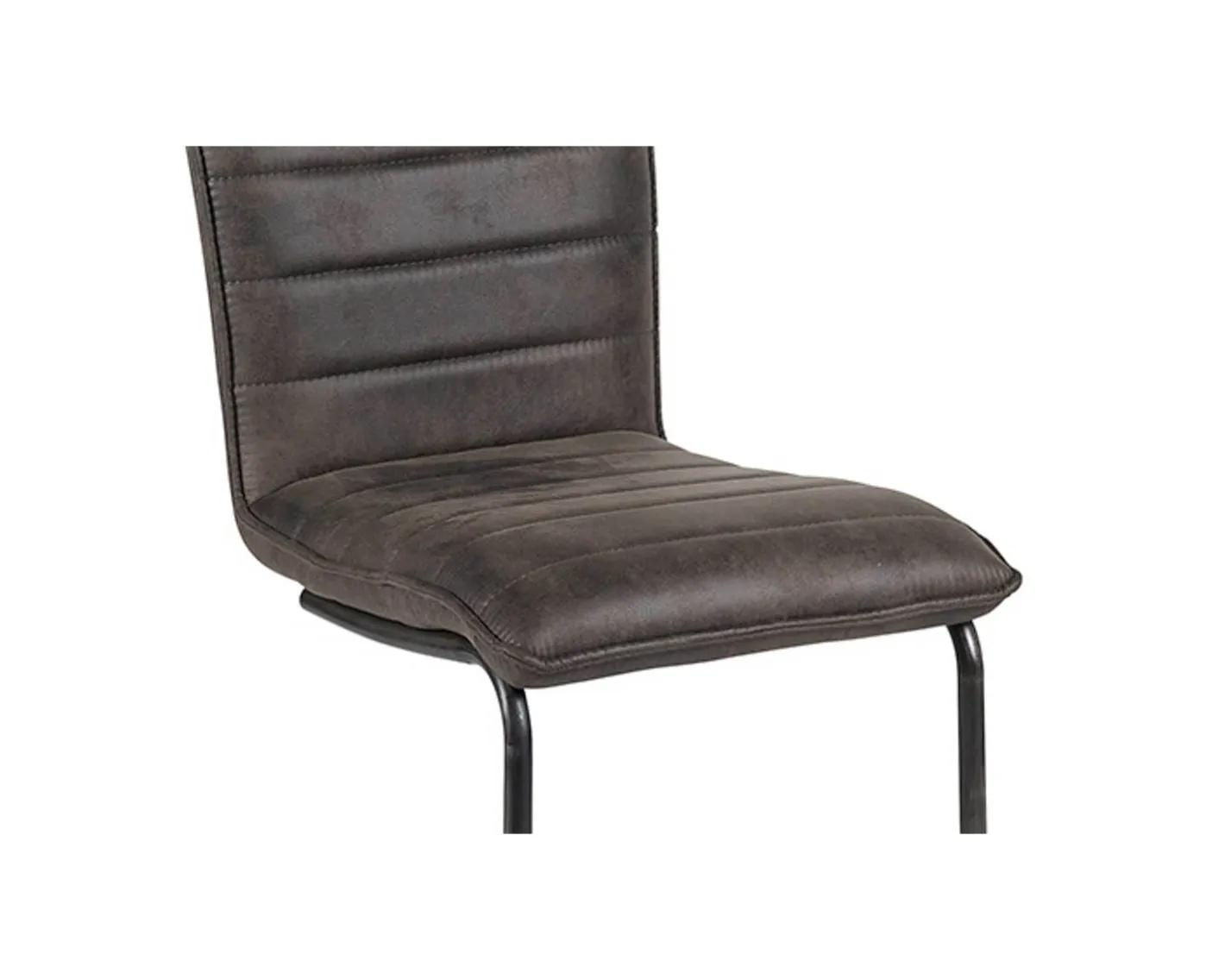 Lot de 2 chaises de salle à manger vintages grises et noires Casita Chaise
