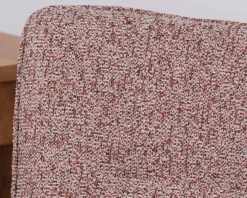 New Lot de 2 chaises en tissu bi-matière prune