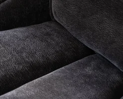 Hot Lot de 2 chaises en tissu gris sur pied tournant en métal