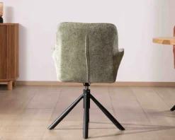 Best Lot de 2 chaises en tissu vert 
