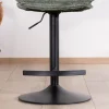 Best Lot de 2 chaises hautes réglables en hauteur "Topley" confort matelassé en velours vert sauge Chaise De Bar