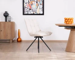 Hot Lot de 2 chaises pivotantes 360°