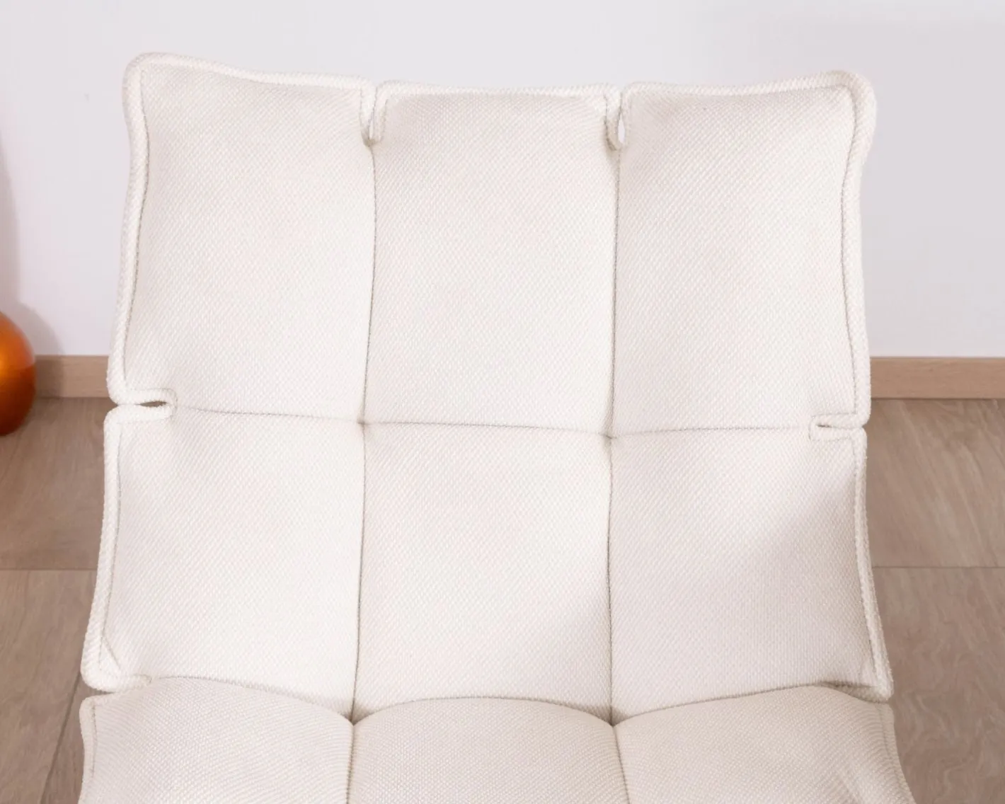 Hot Lot de 2 chaises pivotantes 360° "Cassidy" design et matelassées en tissu blanc cassé Chaise