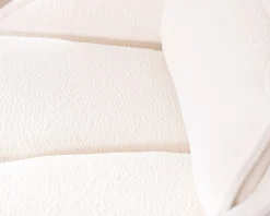 Online Lot de 2 chaises pivotantes sur pied étoile en métal "Biorg" en tissu blanc Chaise