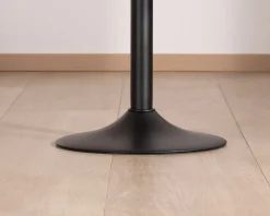 Online Lot de 2 tabourets réglables en hauteur avec assise bois "Juo" en métal noir Tabouret De Bar