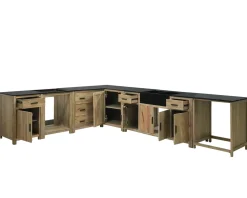Online Meuble avec plateau granit pour four et plaques de cuisson 