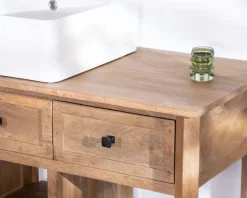 Online Meuble avec vasque simple à poser 120 cm "Maestro" en manguier Meuble Sous Vasque