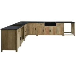 Clearance Meuble bois massif de cuisine 1 porte 