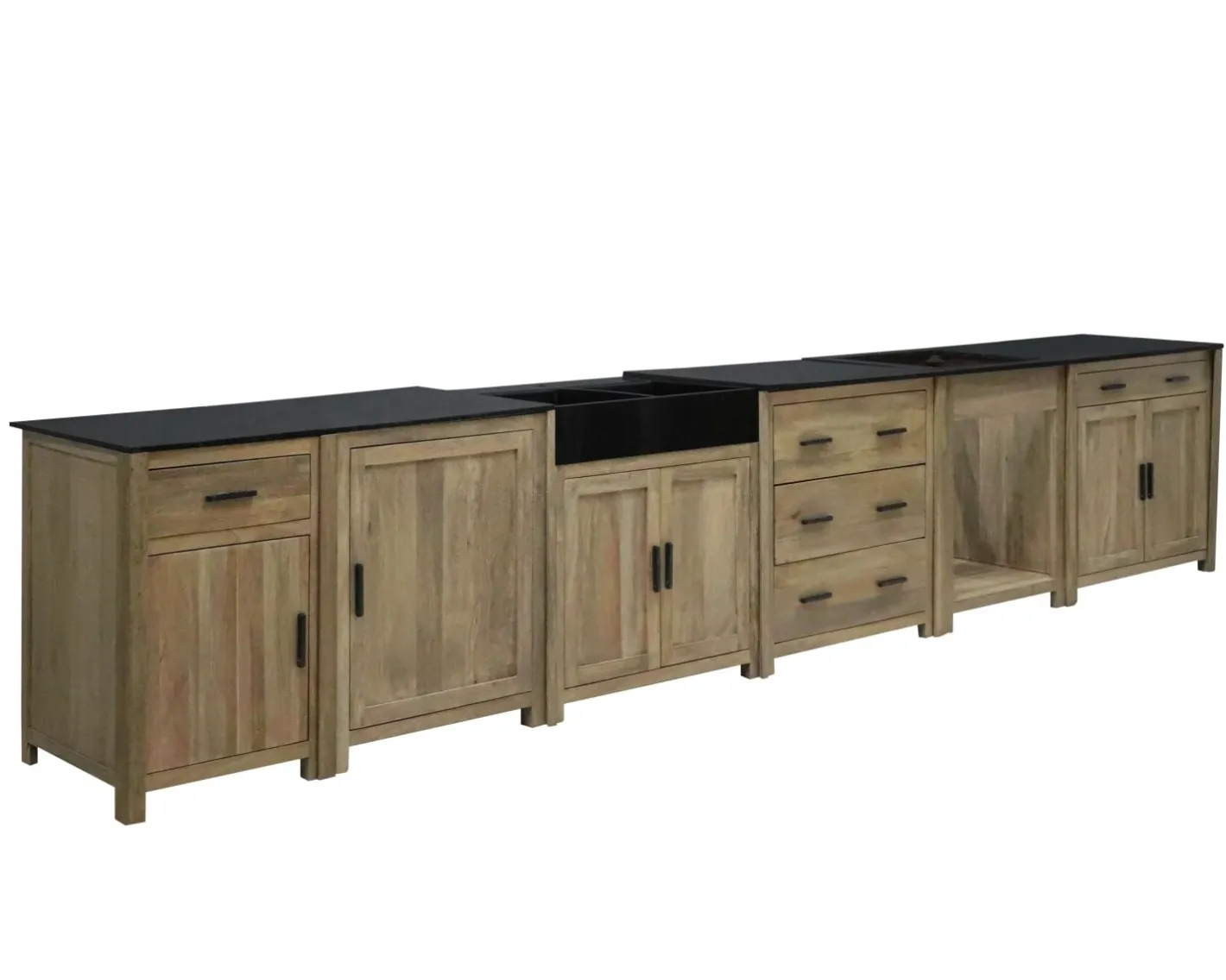 Clearance Meuble de cuisine bois massif 1 porte 1 tiroir "Grand Chef" Eléments De Cuisine