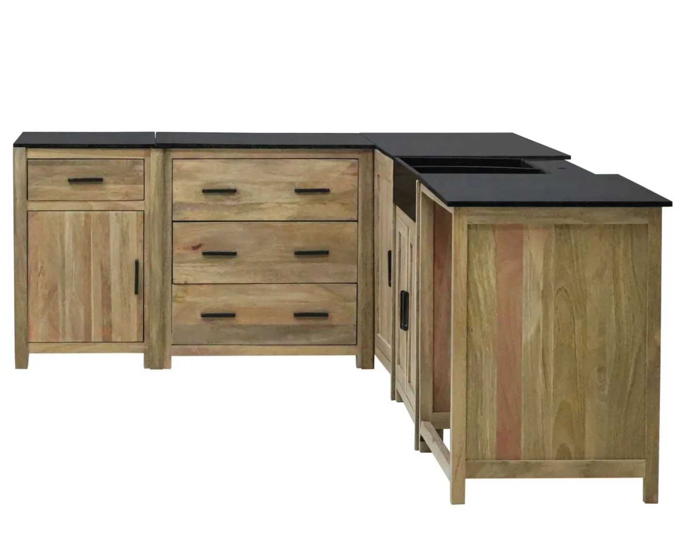Clearance Meuble de cuisine bois massif 1 porte 1 tiroir "Grand Chef" Eléments De Cuisine