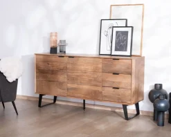 Hot Meuble de rangement bas 160 cm avec tiroirs