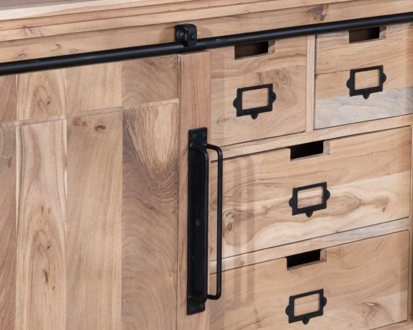 New Meuble de salle de bain bois massif et pieds métal "Montréal" 150cm Meuble Sous Vasque