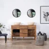 Best Meuble de salle de bain double en manguier foncé 140 cm avec niches et tiroirs "Kahiko" Meuble Sous Vasque