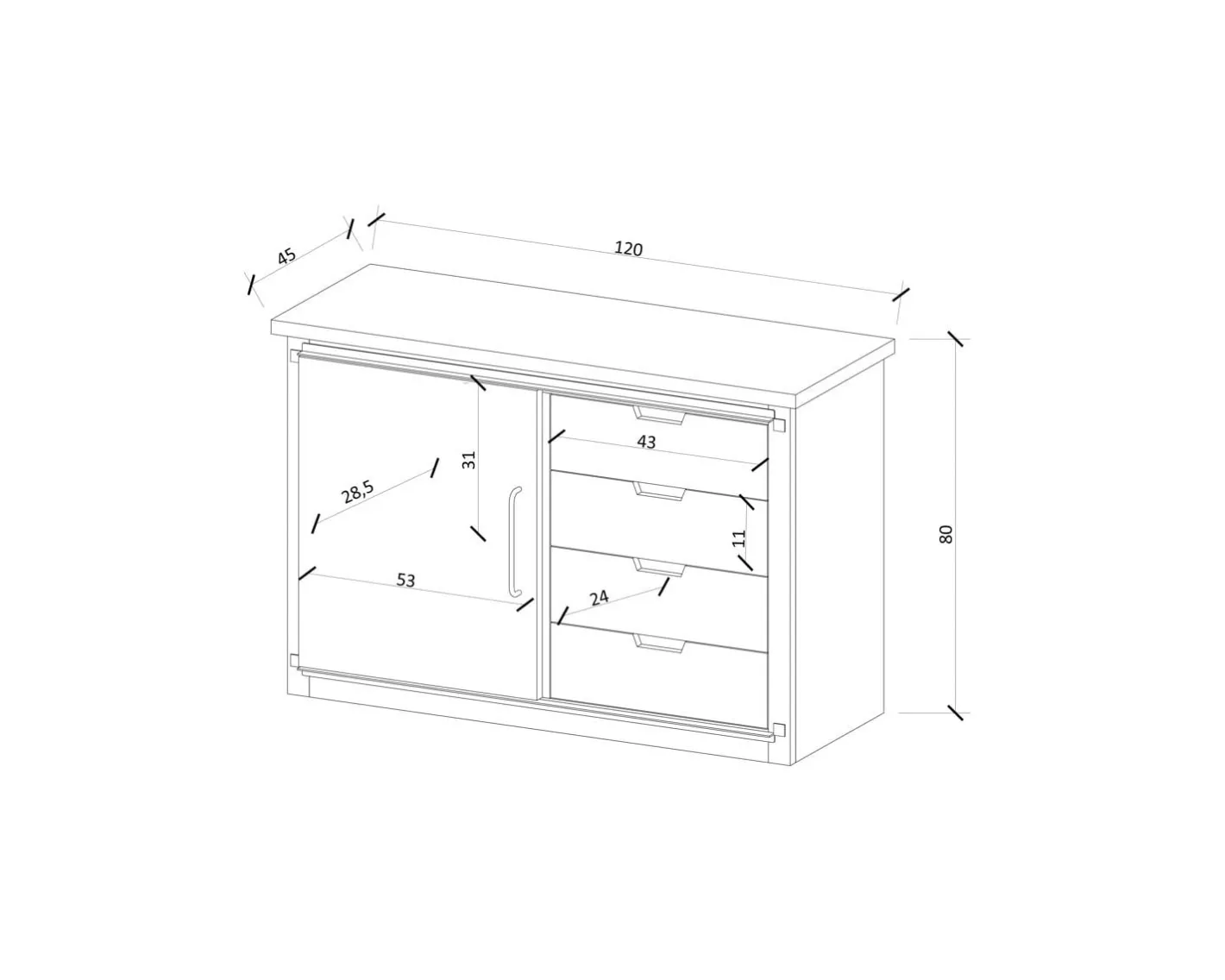 Online Meuble de salle de bain porte coulissante "Caractère" Meuble Sous Vasque
