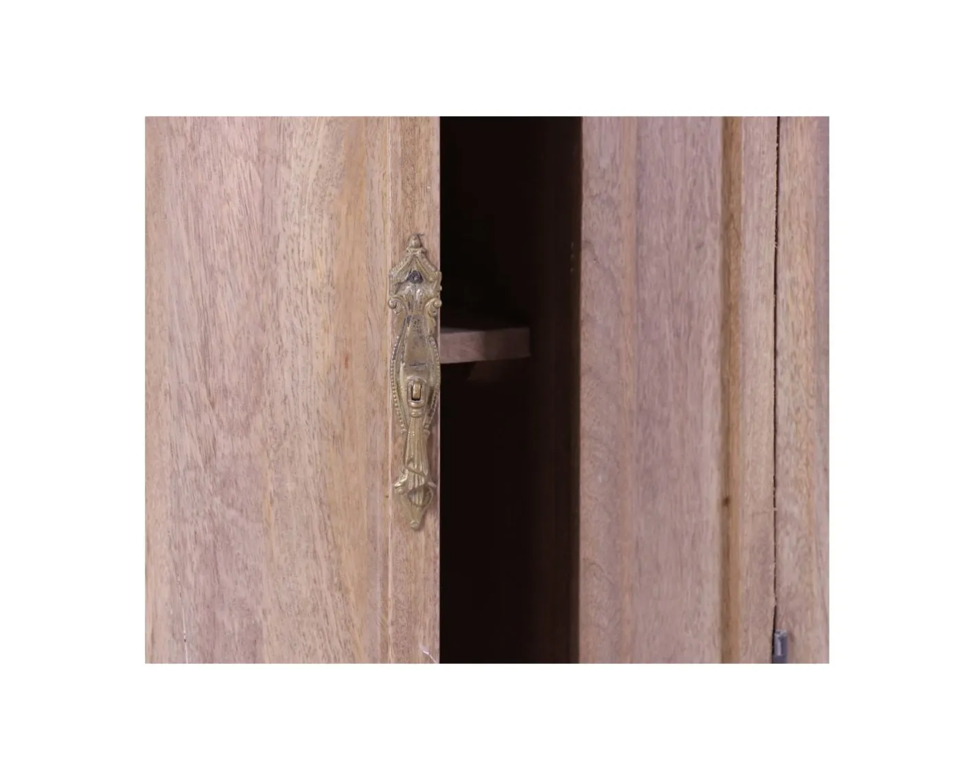 Hot Meuble salle de bain pierre 1 vasque bois massif arrondi "Églantine" Meuble Sous Vasque