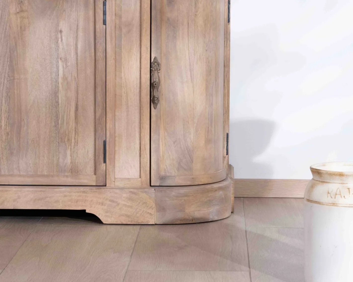 Discount Meuble salle de bain 1 vasque manguier massif quartz blanc "Églantine" Meuble Sous Vasque